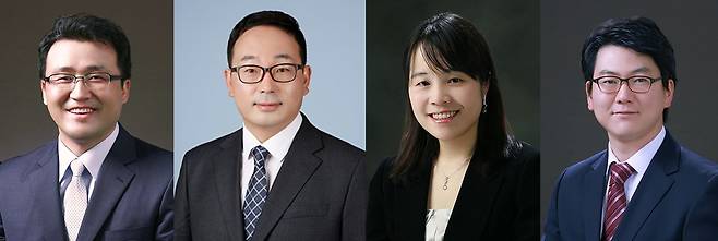 (왼쪽부터) 법무법인 율촌 임황순 변호사, 임창주 전문위원, 김시내 변호사, 박영윤 변호사. /법무법인 율촌