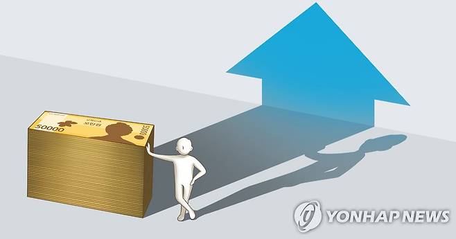 연봉 증가 (PG) [김민아 제작] 일러스트