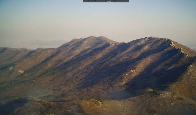 불에 탄 인천 강화 마니산.|산림청 제공