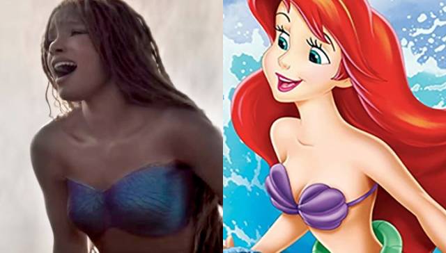 ‘인어공주’ 예고편 캡처(왼쪽)와 원작 애니메이션 스틸 /사진=월트디즈니컴퍼니 코리아 제공