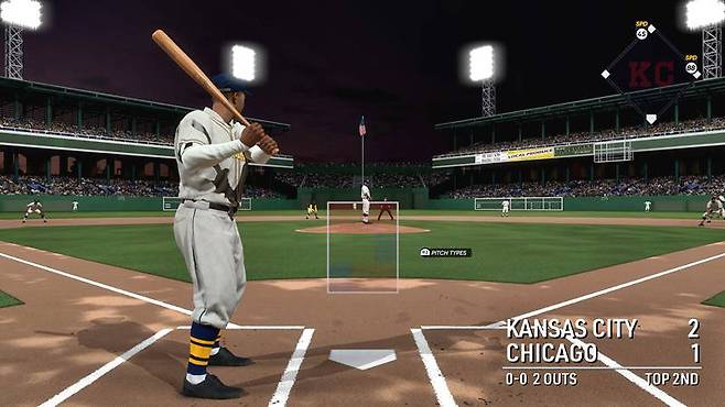 니그로 리그 플레이 화면