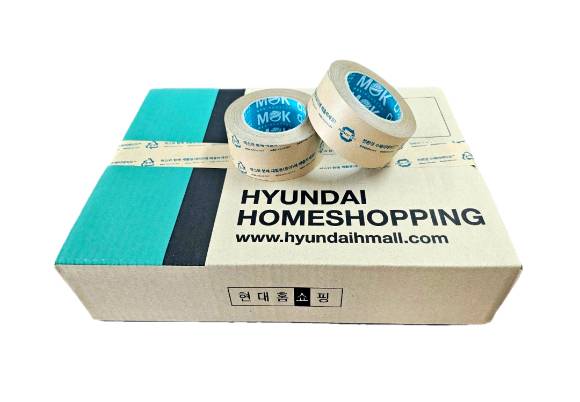 현대홈쇼핑이 종이테이프를 도입했다. [사진=현대홈쇼핑]