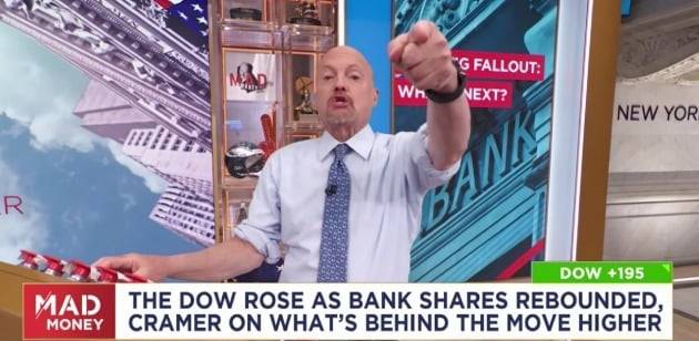 짐 크레이머. 사진은 짐 크레이머가 호스트로 출연한 '매드 머니' 방송 화면 캡처. 이미지=CNBC