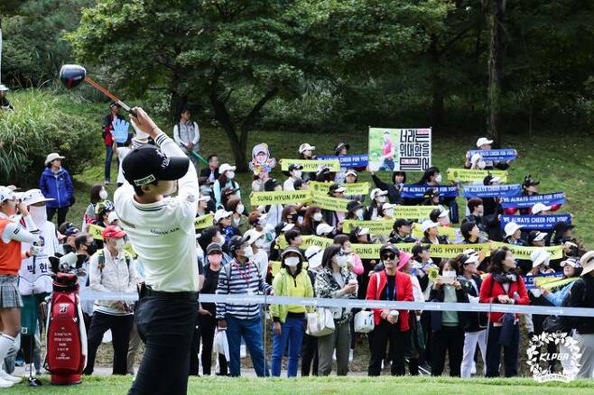 박성현은 한국 여자 골프 역사에서 손꼽히는 장타자다. ⓒ KLPGA