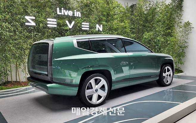 기아 EV9과 경쟁할 아이오닉7의 콘셉트카 세븐 [사진촬영=최기성 기자]