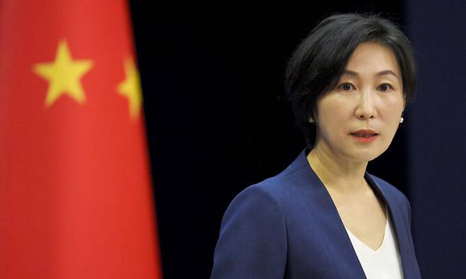 마오닝 중국 외교부 대변인. 교도연합뉴스