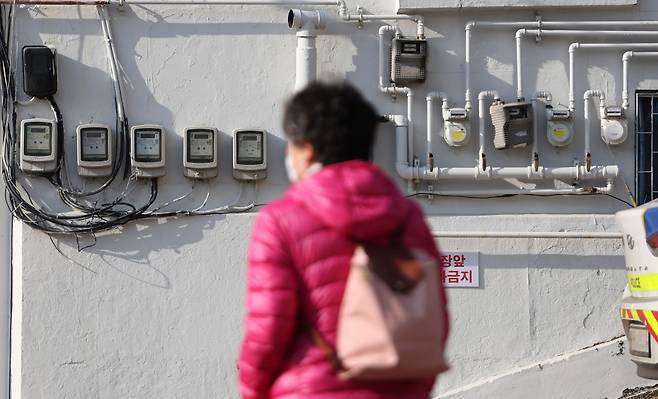 서울 한 건물의 전기계량기와 가스계량기 ⓒ연합뉴스