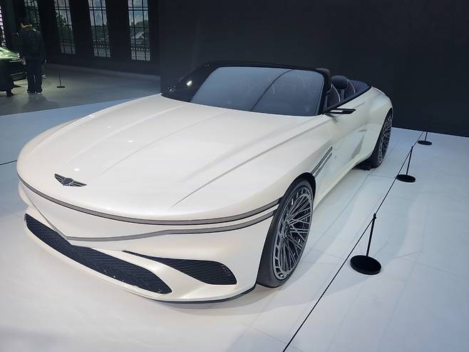 제네시스 콘셉트카 ‘엑스 컨버터블’. [김지윤 기자]