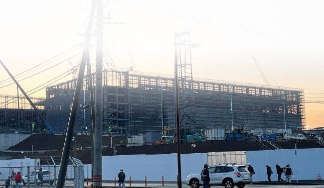 24시간 가동 중인 구마모토 TSMC 공장. [도쿄=허문명 기자]