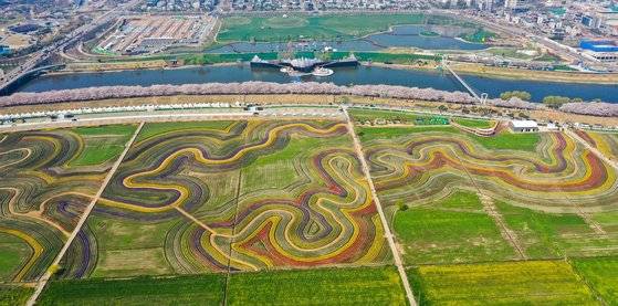 순천만국가정원 인근에 조성된 풍덕지구 경관정원. 프리랜서 장정필