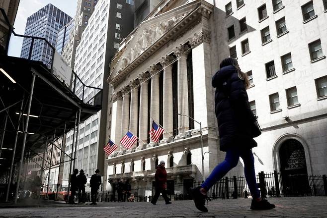 최악의 은행발(發) 위기는 지났다는 투자자들의 낙관론에 뉴욕증시가 이틀 연속 상승마감했다./사진=뉴스1(로이터)