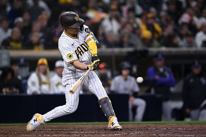 샌디에이고 파드리스 김하성이 3안타를 몰아쳤다. USATODAY연합뉴스