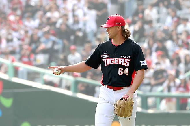 ▲ KBO리그 데뷔전에서 좋은 구위를 선보인 숀 앤더슨 ⓒKIA타이거즈