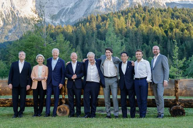 지난해 6월 독일에서 열린 G7 정상회의.(사진=AFP)