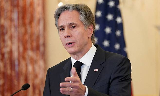 토니 블링컨 미국 국무장관. 로이터·연합뉴스