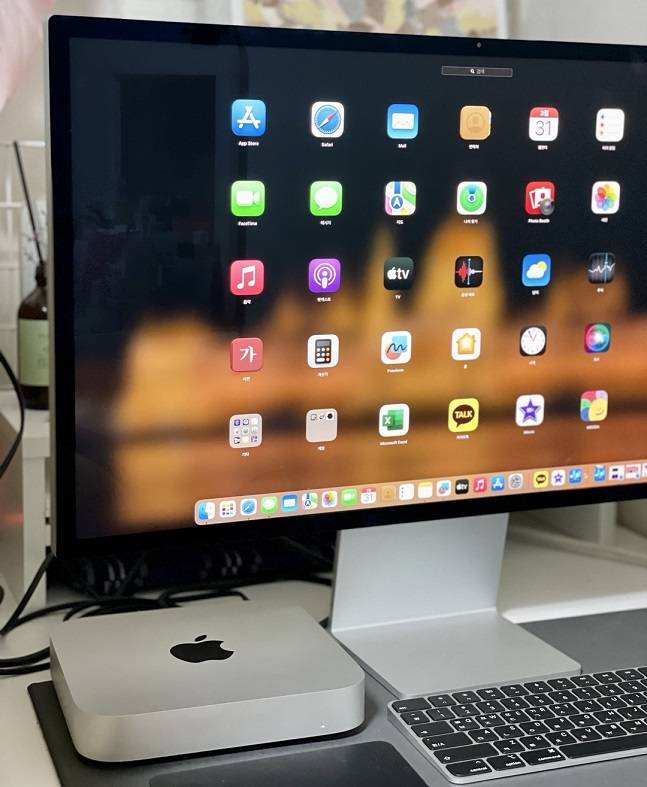 맥OS 화면. 아이폰에서 사용하는 앱과 거의 똑같다./사진=백유진 기자 byj@