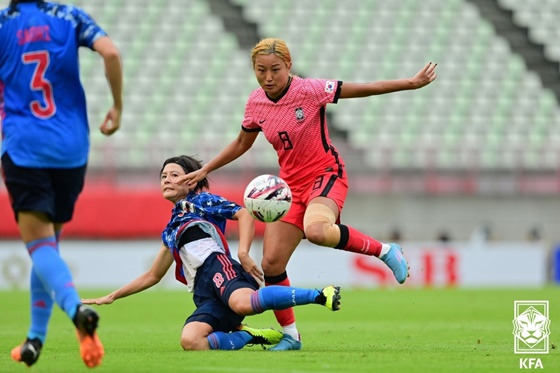 조소현(오른쪽). /사진=대한축구협회 제공