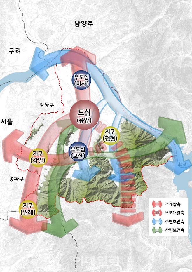 2040년 인구 42만 하남시 청사진 공개.. 1도심·2부도심·3지구 재편성