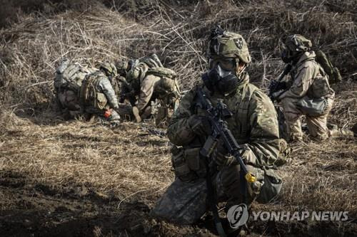 훈련 중인 주한미군 [연합뉴스 자료사진. 재판매 및 DB금지]