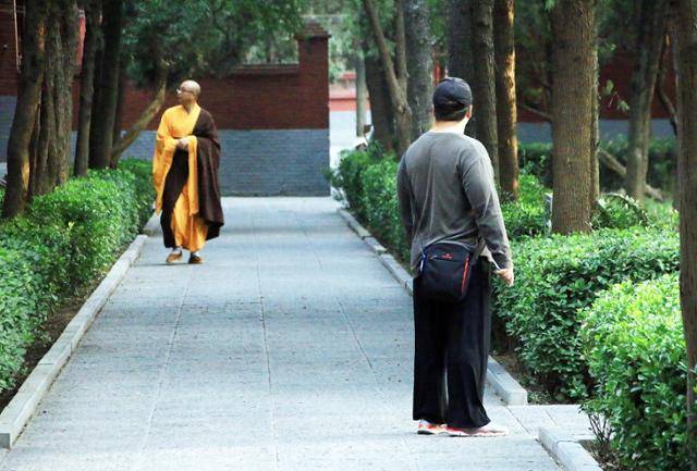 백마사와 승려. ⓒ최종명