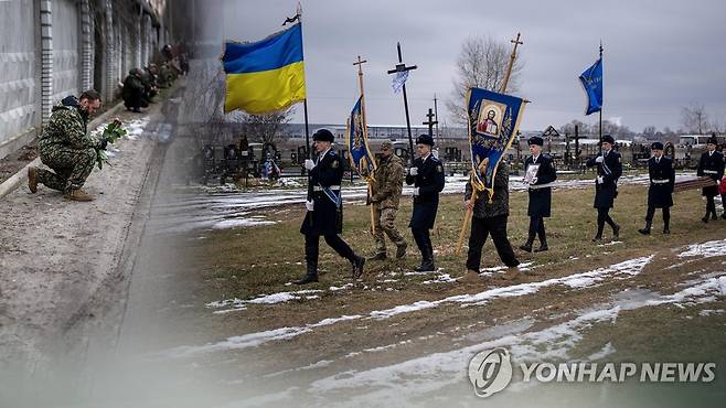 러, 요충지 바흐무트 집중 포격(CG) [연합뉴스TV 제공]