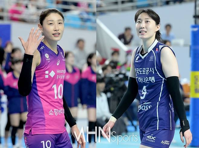 흥국생명 김연경(좌)-한국도로공사 박정아ⓒMHN스포츠 이지숙 기자