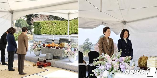 구지은 아워홈 부회장이 최근 차녀 구명진 씨와 故 구자학 회장 1주기를 맞아 장지를 방문했다.(구지은 아워홈 부회장 SNS)