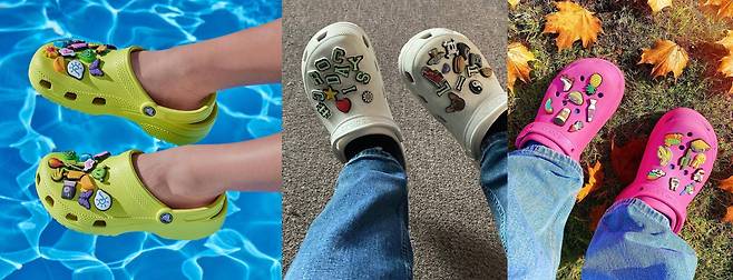 다양한 지비츠로 꾸민 신발. /크록스 인스타그램