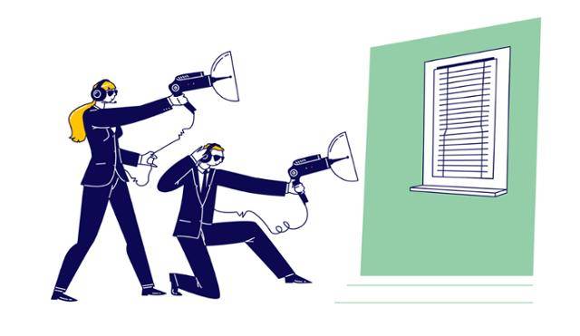 창문이나 벽면 떨림에서 감지된 음파를 재해석해 정보를 수집하는 도청 기술도 있다. 게티이미지뱅크