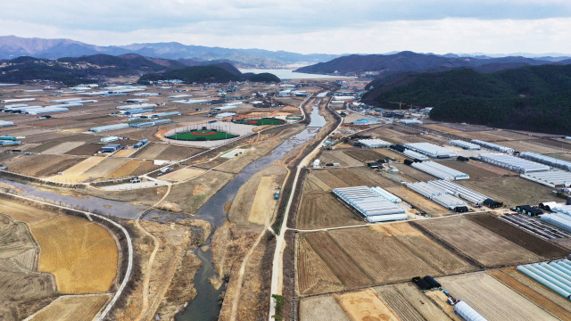 시스템 반도체 국가산단으로 지정된 경기 용인시 남사읍 일대 전경. 연합뉴스