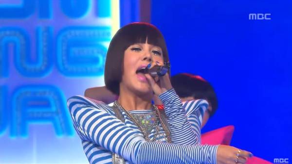 엄정화 '디스코' 무대.(사진=MBC 캡처)