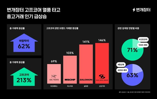 번개장터 중고 거래액 추이. 번개장터 제공