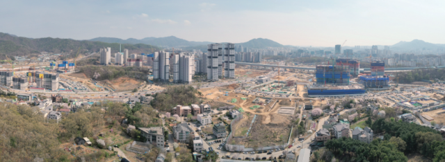 과천지식정보타운 지구 전경. 과천시 제공