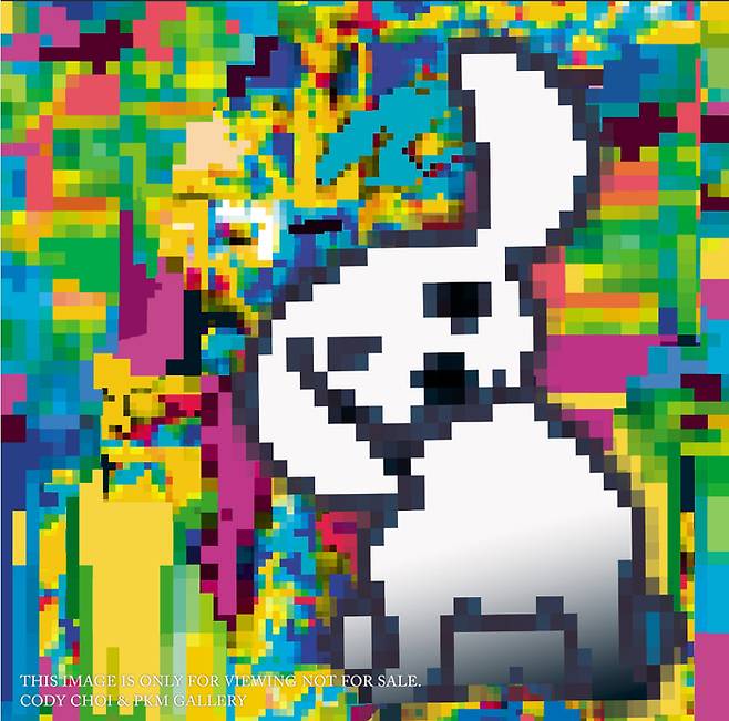 NFT로 제작된 ‘DATABASE PAINTING, ANIMAL TOTEM, PUPPY #2208050424’ [PKM갤러리]