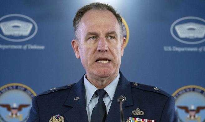 패트릭 라이더 미 국방부 대변인. AP연합뉴스