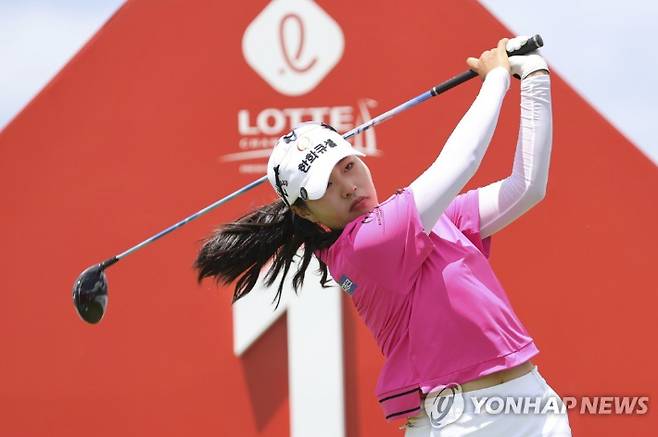 LPGA 투어 롯데 챔피언에서 연장 끝에 준우승을 차지한 성유진. AP=연합뉴스