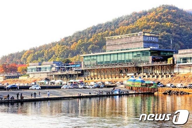 충북 옥천군 동이면 소재 금강유원지 일대 모습. (옥천군 제공)