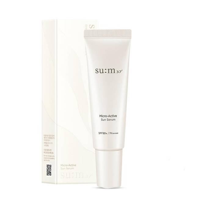 숨37 마이크로 액티브 선 세럼 SPF 50+/PA ++++ - 발효 진정 성분 함유, 자극 우려 성분들은 배제해 민감성 피부 사용 적합, 논코메도제닉 테스트 통과. 유기 50mL 5만 원.