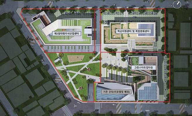 대구시 제 3산업단지에 조성될 창업육성시설 '그린스타트업타운' 조감도. 사진=대구시 제공