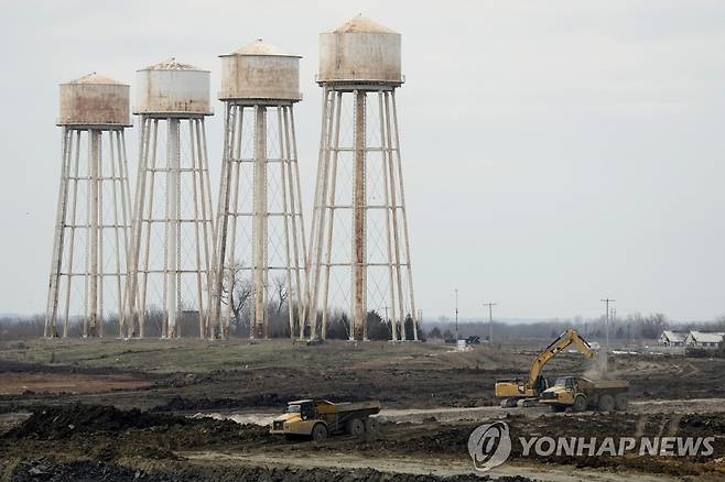 미국 캔자스주 파나소닉 배터리 공장 건설 현장 [AP 연합뉴스 자료사진. 재판매 및 DB 금지]