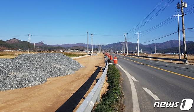 국도23호선 시설개량공사. ⓒ News1