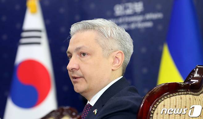 드미트로 포노마렌코 주한 우크라이나 대사.2023.2.23/뉴스1 ⓒ News1 김명섭 기자