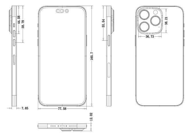 '아이폰14 프로맥스' 추정. 사진=맥스 웨인바흐 트위터