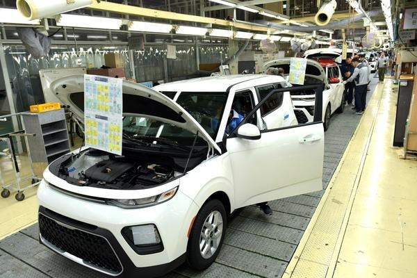 Kia Corp.‘s production line [Photo provided by Kia]