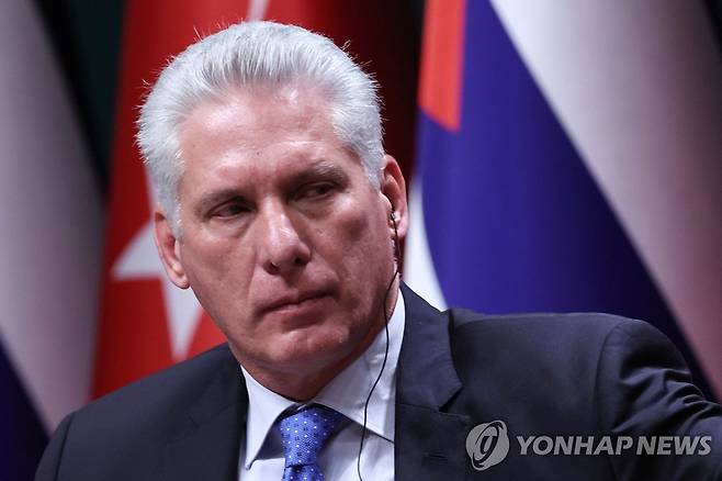 미겔 디아스카넬 쿠바 대통령 [AFP 연합뉴스 자료사진. 재판매 및 DB 금지]