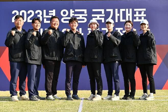 양궁 남녀 리커브 국가대표 선수들 [대한양궁협회 제공. 재판매 및 DB 금지]