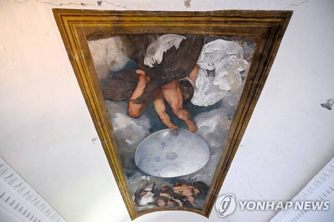 바로크 미술 거장인 카라바조가 남긴 유일한 천장화 [EPA=연합뉴스 자료사진. 재판매 및 DB 금지]