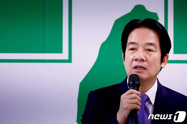 대만 집권당인 민주진보당(민진당)의 총통선거 후보로 확정된 라이칭더 부총통 겸 민진당 주석. 2023.01.18. ⓒ 로이터=뉴스1 ⓒ News1 정윤영 기자
