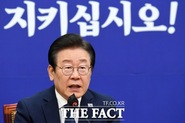 이재명 더불어민주당 대표가 24일 "대일 굴욕외교가 일본 역사 도발에 날개를 달아주고 있다"고 윤석열 정부를 강하게 비판했다. /남용희 기자