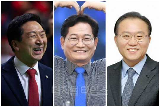 (왼쪽부터) 김기현 국민의힘 대표, 송영길 전 더불어민주당 대표, 윤재옥 국민의힘 원내대표. <디지털타임스 DB, 연합뉴스>